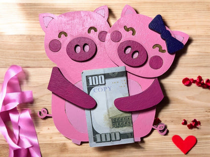 Animal Money Holder – Handmade Wooden Cash Gift