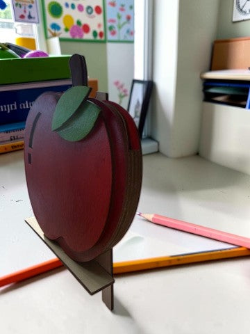 Personalized Apple Teacher Gift Card Holder – Custom Teacher Gift – Teacher Appreciation Gift – End of Year Gift