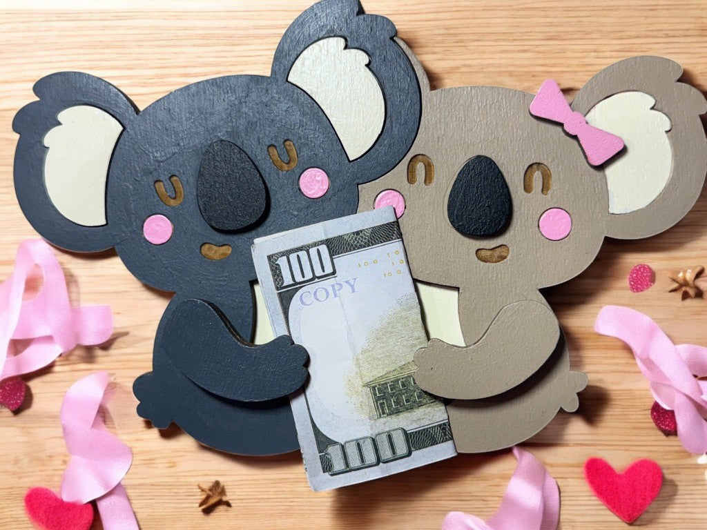 Animal Money Holder – Handmade Wooden Cash Gift