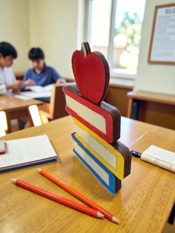 Apple Books Gift Card Holder – Teacher Gift Card Holder – Teacher Appreciation Gift – End of Year Teacher Gift