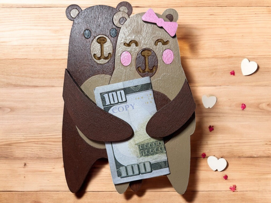 Animal Money Holder – Handmade Wooden Cash Gift
