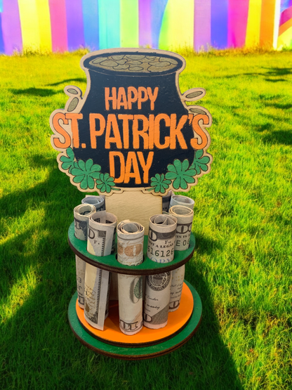 St. Patrick’s Day Money Tree – Wooden Cash Gift Display