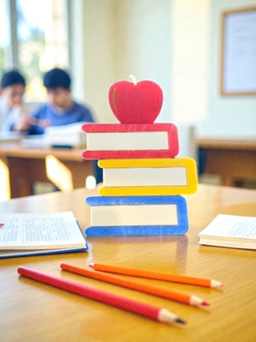 Apple Books Gift Card Holder – Teacher Gift Card Holder – Teacher Appreciation Gift – End of Year Teacher Gift