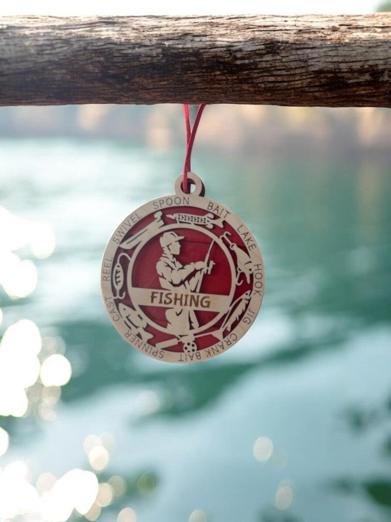 Fishing Gift Card Holder | Personalized Fishing Medallion