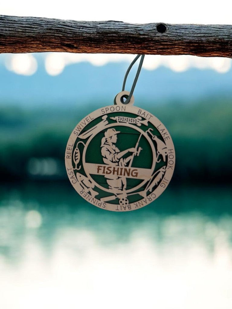Fishing Gift Card Holder | Personalized Fishing Medallion