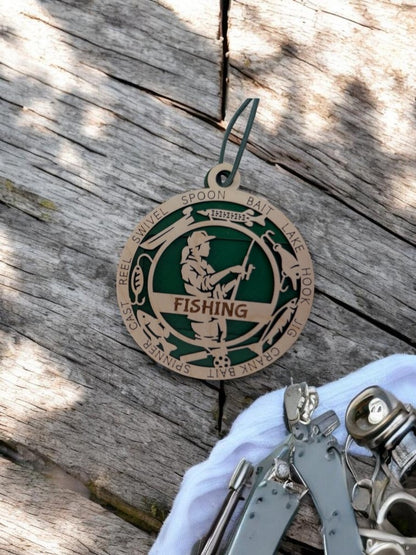 Fishing Gift Card Holder | Personalized Fishing Medallion
