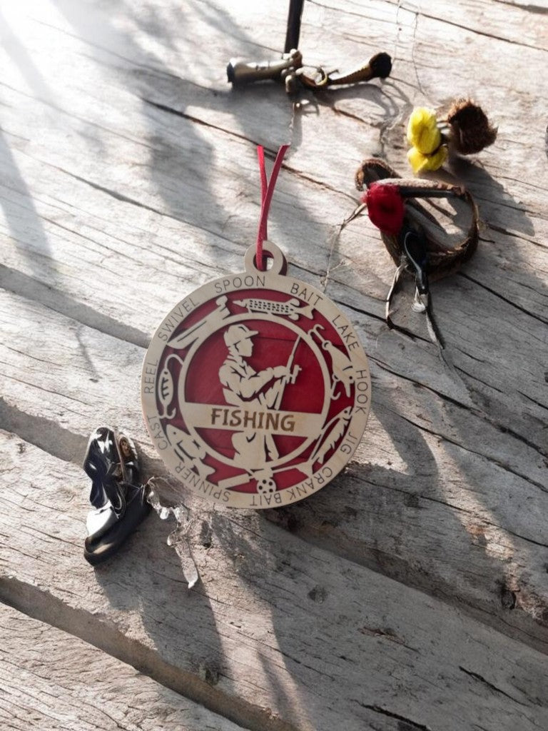 Fishing Gift Card Holder | Personalized Fishing Medallion