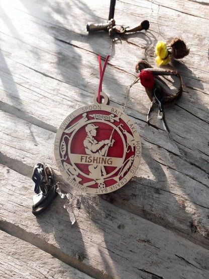 Fishing Gift Card Holder | Personalized Fishing Medallion