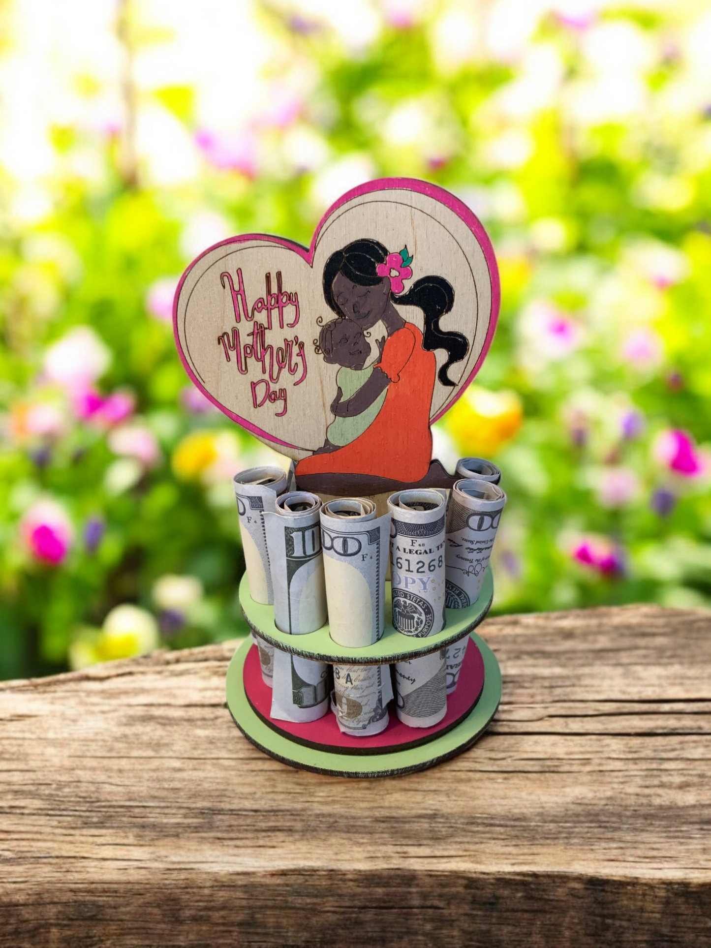 Mother’s Day Money Tree – Wooden Cash Gift for Mom