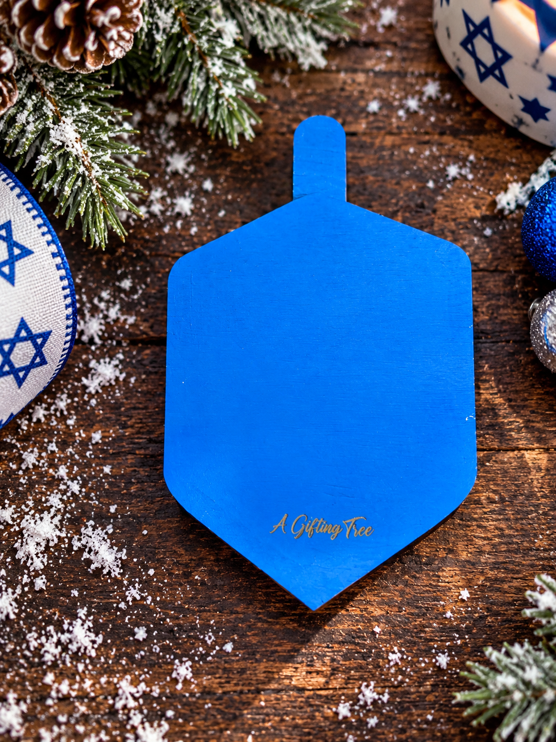 Dreidel Gift Card Holder | Wood Dreidel with Hidden Gift Card | Handcrafted Hanukkah