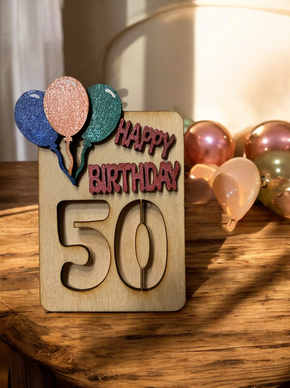 Age Birthday Gift Holder