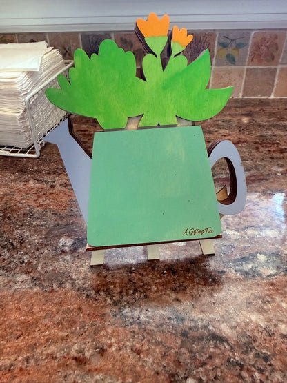 Mother’s Day Gift Card Holder | Birthday & Thank You Watering Can | Hand-Painted Wood