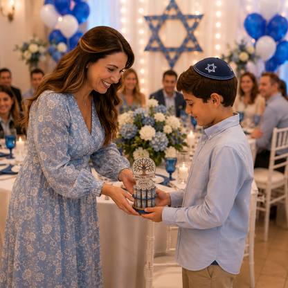 Tree of Life Bar & Bat Mitzvah Money Tree | Personalized Cash Gift | Premium Handmade Wood