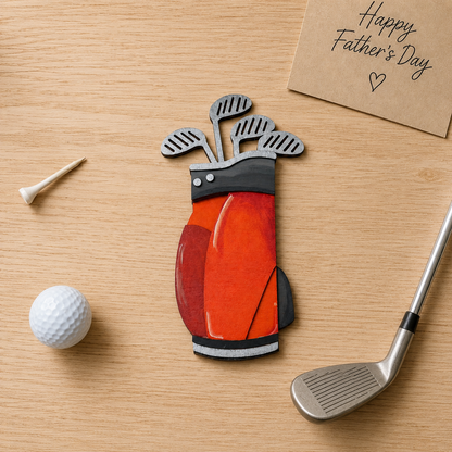 Golf Bag Gift Card Holder | Father's Day Gift | Handmade Wood