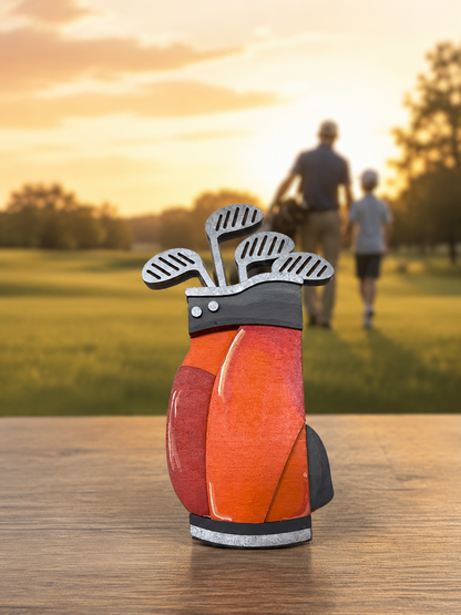 Golf Bag Gift Card Holder | Father's Day Gift | Handmade Wood