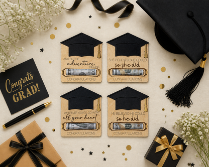 Graduation Money Holder – Personalized Cash Gift with Name & Date