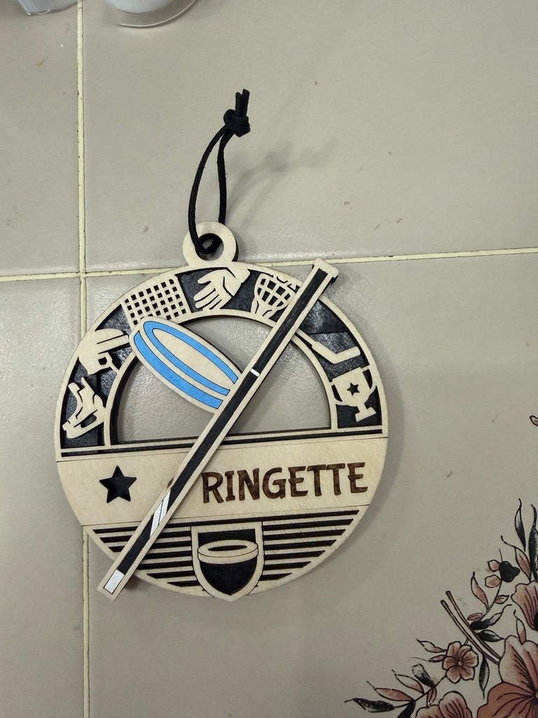 Personalized Sports Medallion Gift Card Holder | Hand Painted 3D Wood Sport Medal | Handcrafted