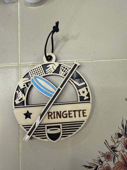 Personalized Sports Medallion Gift Card Holder | Hand Painted 3D Wood Sport Medal | Handcrafted