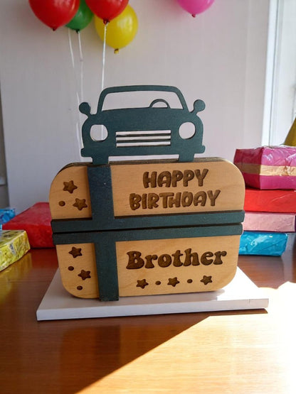 Happy Birthday Brother Gift Card Holder | Handmade Birthday Keepsake for Brother