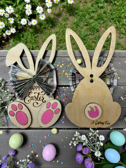 Bunny Money Holder – Easter Cash Gift Holder with Personalization Option