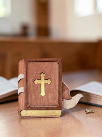 Holy Bible Gift Card Holder – Religious Gift Card Holder – Christian Gift – Baptism Communion Gift Idea
