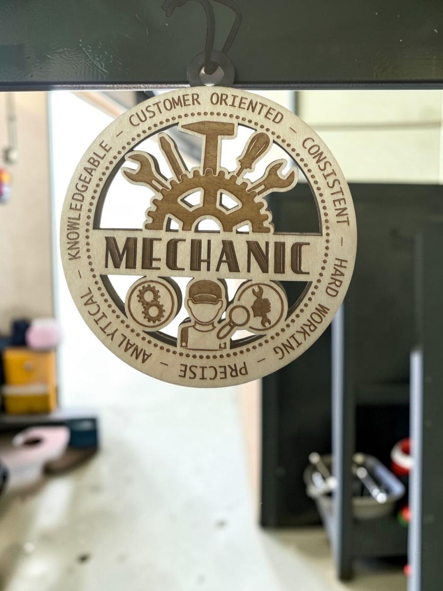 Mechanic Gift Card Holder | Personalized Mechanic Medallion