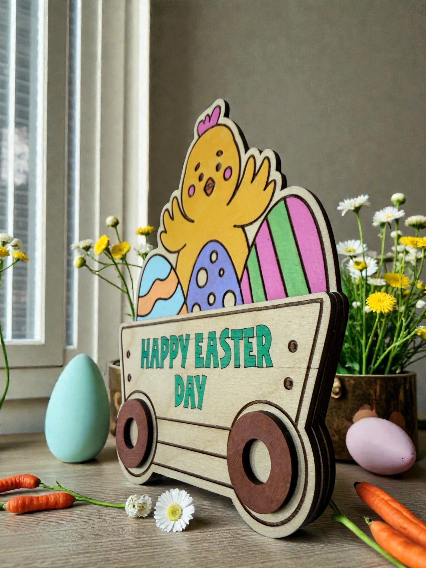 Easter Chick Gift Card Holder – Happy Easter Wooden Gift Card Holder