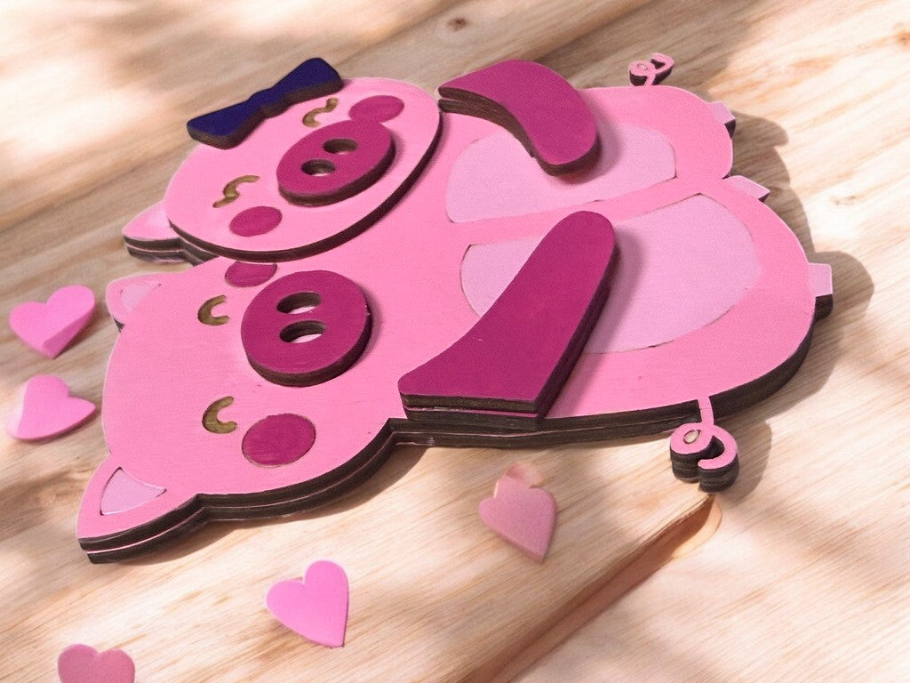 Animal Money Holder – Handmade Wooden Cash Gift