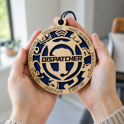 Personalized Dispatcher Gift Card Holder | 911 Dispatcher Gift | Handmade Wood