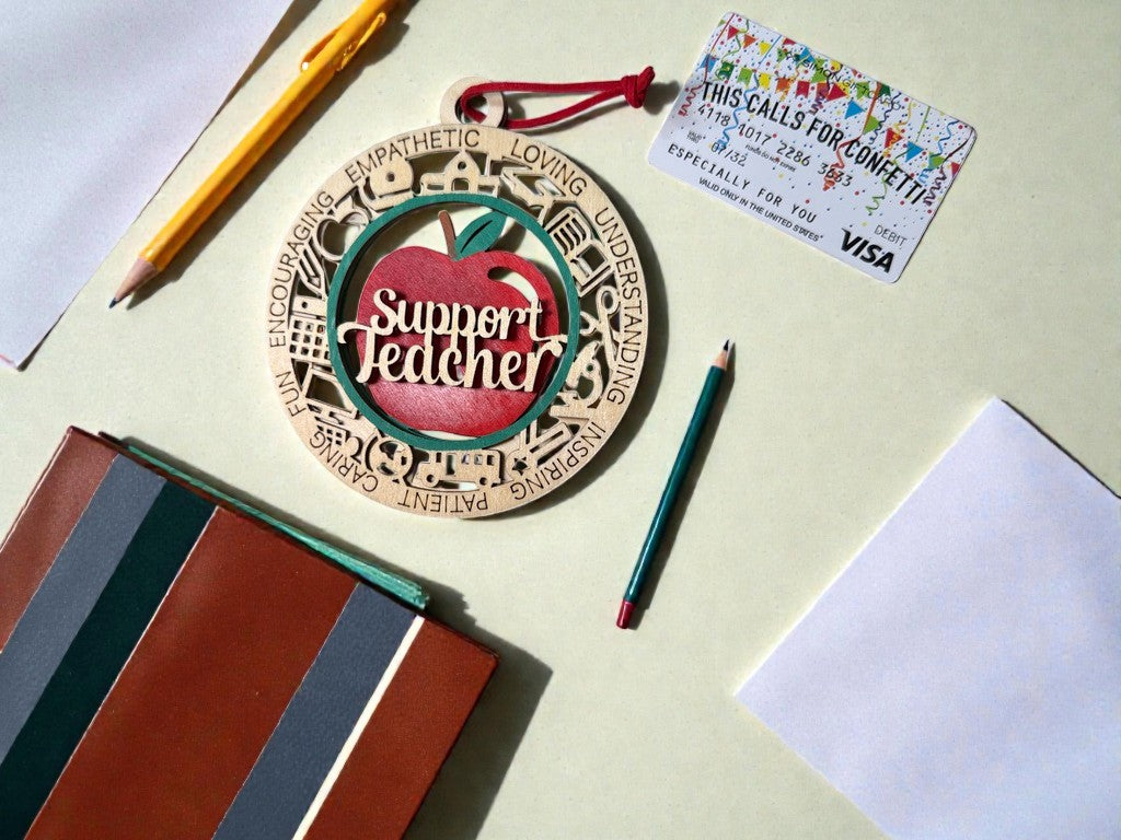 School Staff Gift Card Holder – Teacher, Bus Driver, Principal Gift