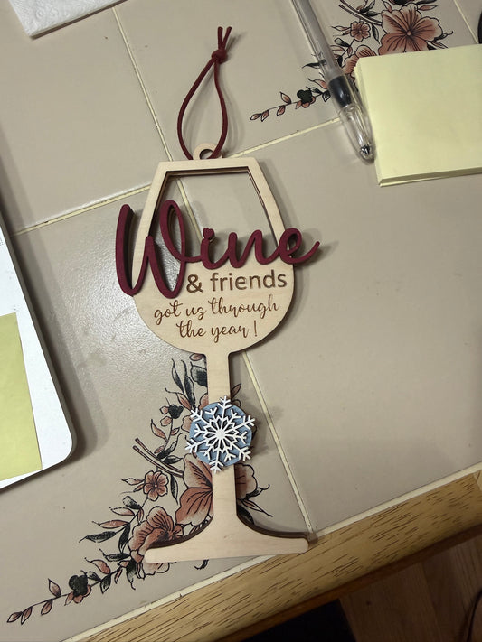 Wine Glass Gift Card Holder