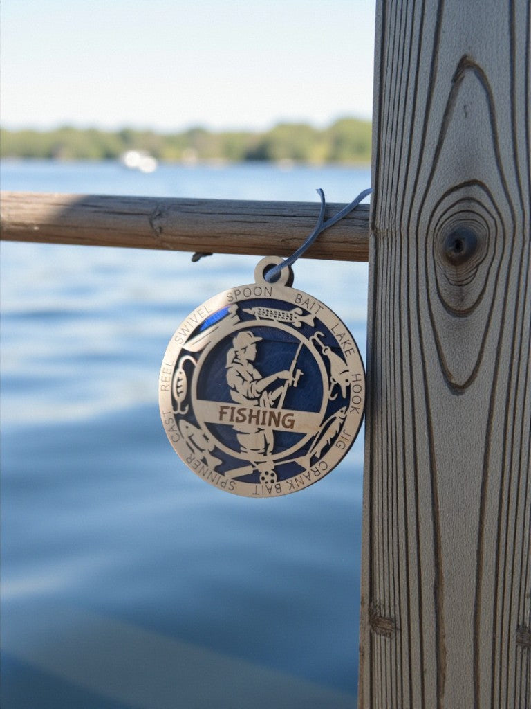 Fishing Gift Card Holder | Personalized Fishing Medallion
