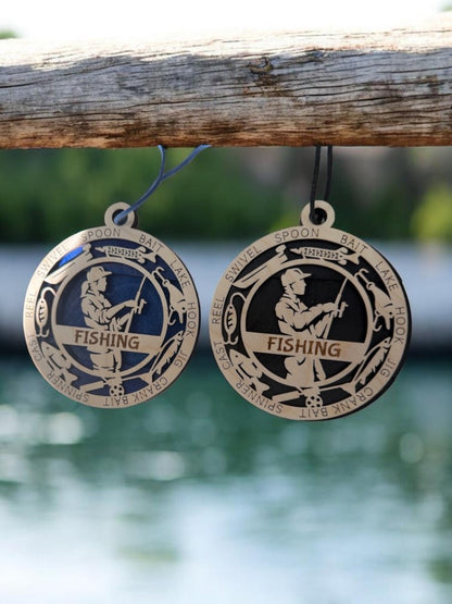 Fishing Gift Card Holder | Personalized Fishing Medallion