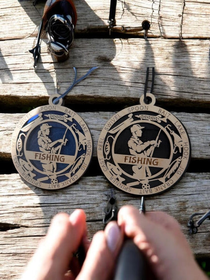 Fishing Gift Card Holder | Personalized Fishing Medallion