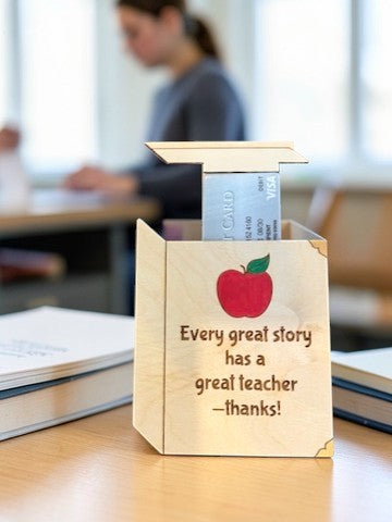 Teacher gift card holder, personalized teacher gift, teacher appreciation gift, end of year teacher gift, thank you teacher gift, teacher thank you gift, school staff gift, teacher gift idea, classroom gift, teacher medallion gift