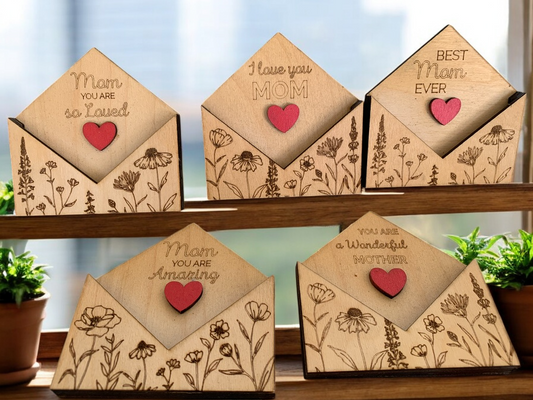 Mothers Letters Gift Card Holders