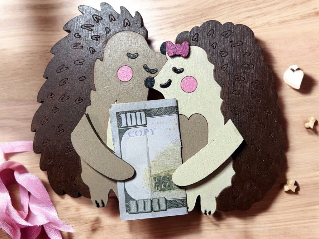 Animal Money Holder – Handmade Wooden Cash Gift