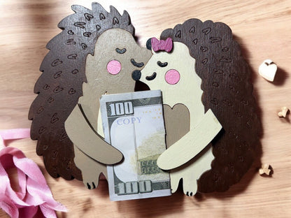 Animal Money Holder – Handmade Wooden Cash Gift