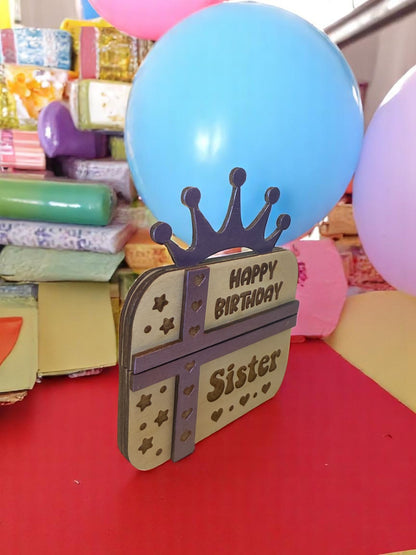 Happy Birthday Sister Gift Card Holder | Handmade Birthday Keepsake for Sister