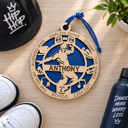 Hip Hop Gift Card Holder | Personalized Hip Hop Dancer Medallion