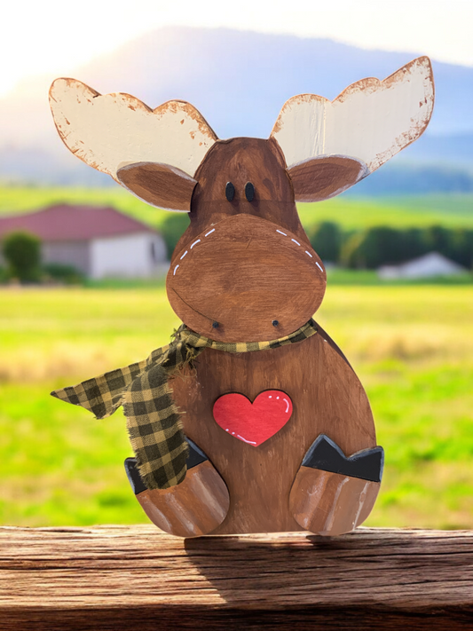 Moose Farmhouse Shelf Sitter