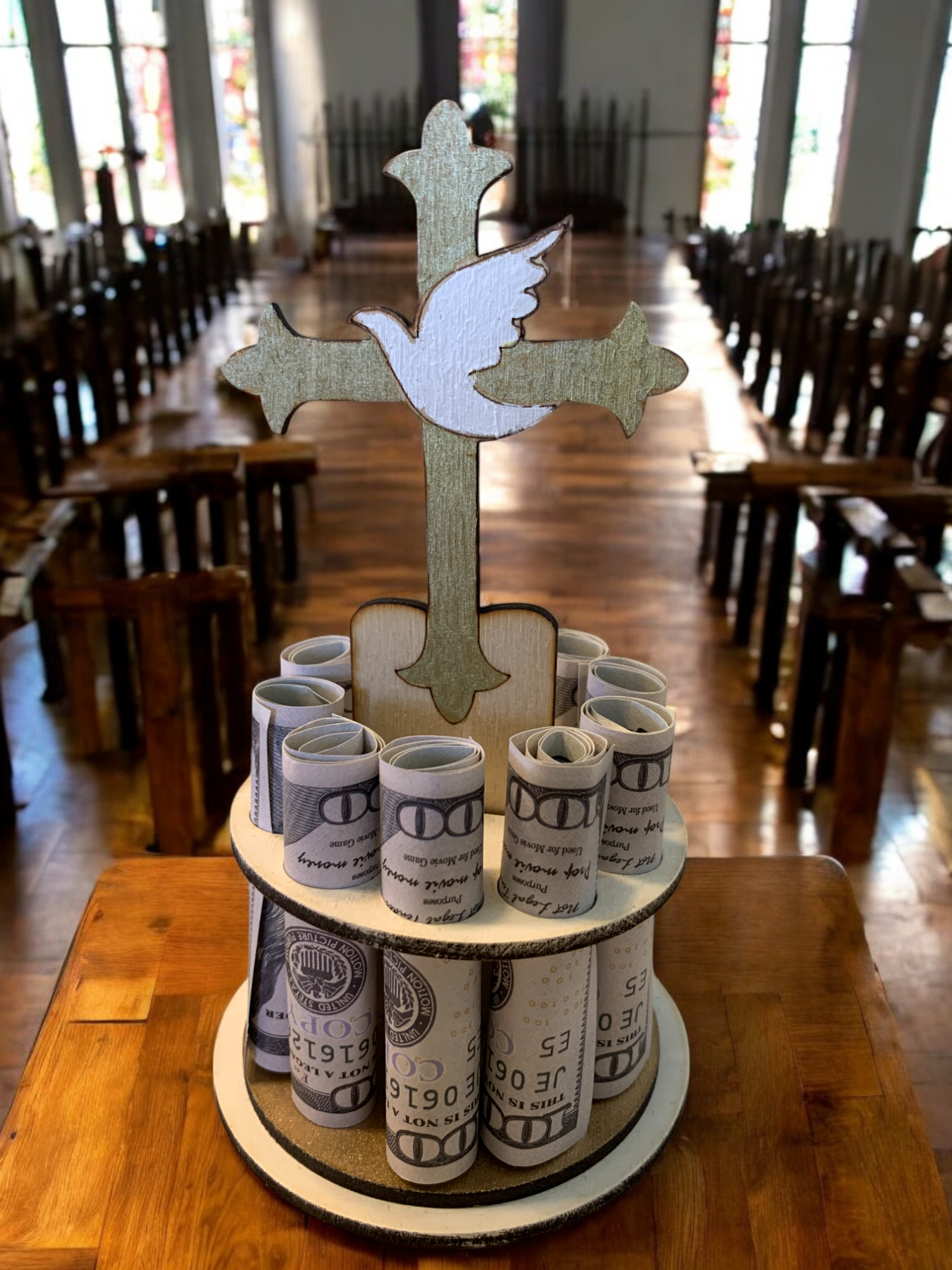 real money tree gift Communion & Confirmation Money Tree – Religious Cash Gift for Faith Milestones – A's Creative Treasure