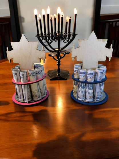 Bar & Bat Mitzvah Money Tree Gift – Handmade Wooden Cash Holder for Jewish Milestone Celebration