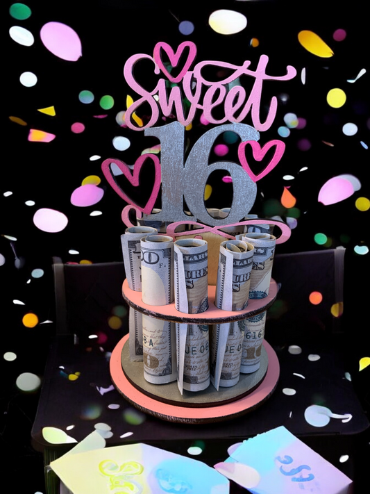 Sweet Sixteen Birthday Money Tree 16