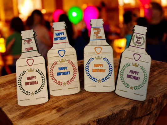 Beer Bottle Birthday Gift Card Holders