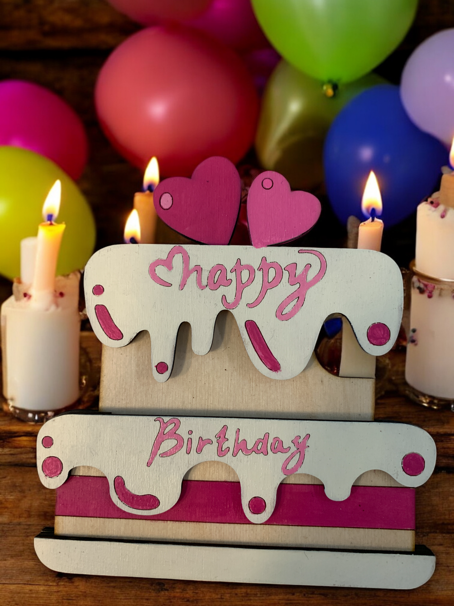 Birthday Cake Large Gift Card Holder