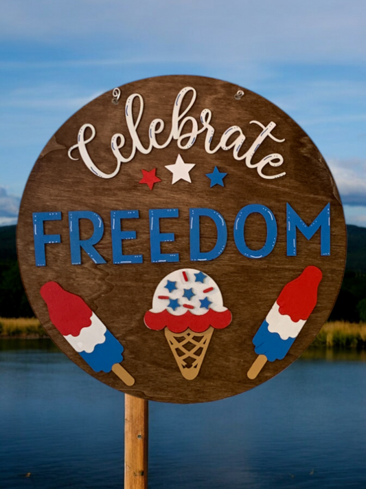 Celebrate Freedom 3D Door Decor