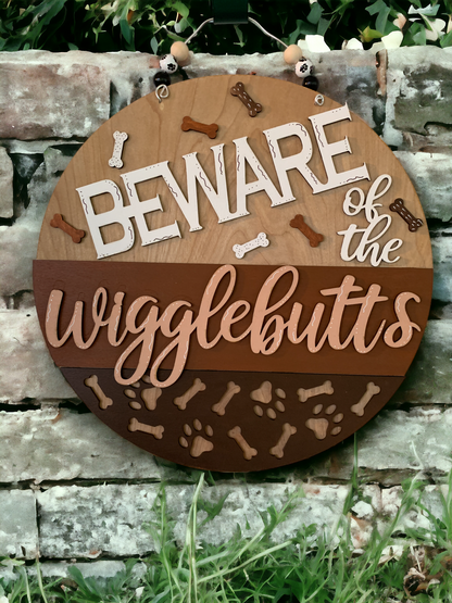 Wiggle Butt 3D Decor Sign