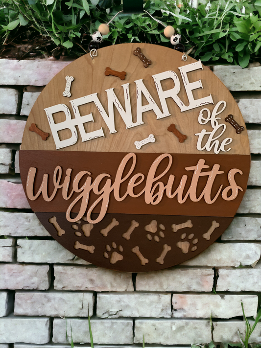 Wiggle Butt 3D Decor Sign