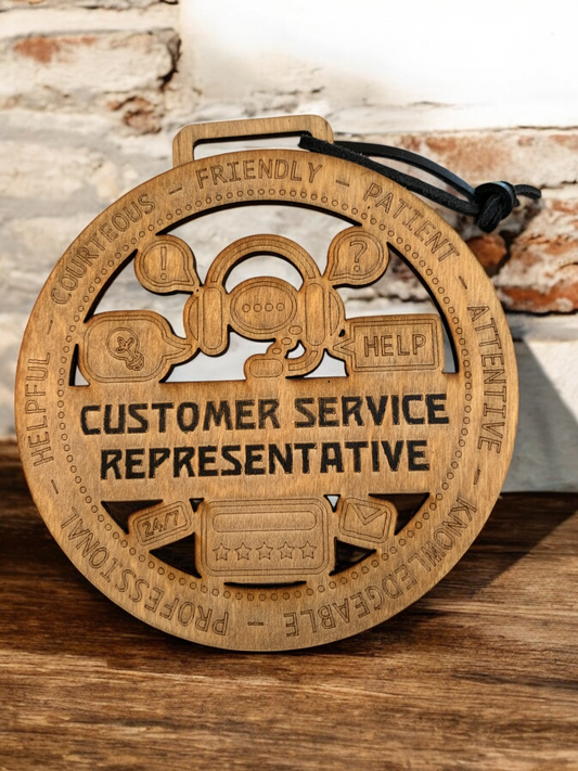 Customer Service Representative Gift Card Holder